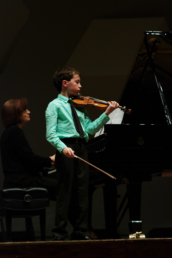 Finian Burns performs in the Kaleidoscope Concert