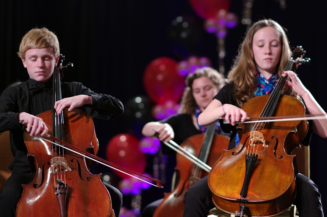 Concorde Strings Performing Ensemble performs in the International Ensembles Concert