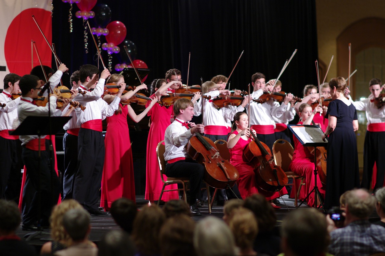 Buffalo Suzuki Strings Friendship Touring Ensemble performs in the International Ensembles Concert