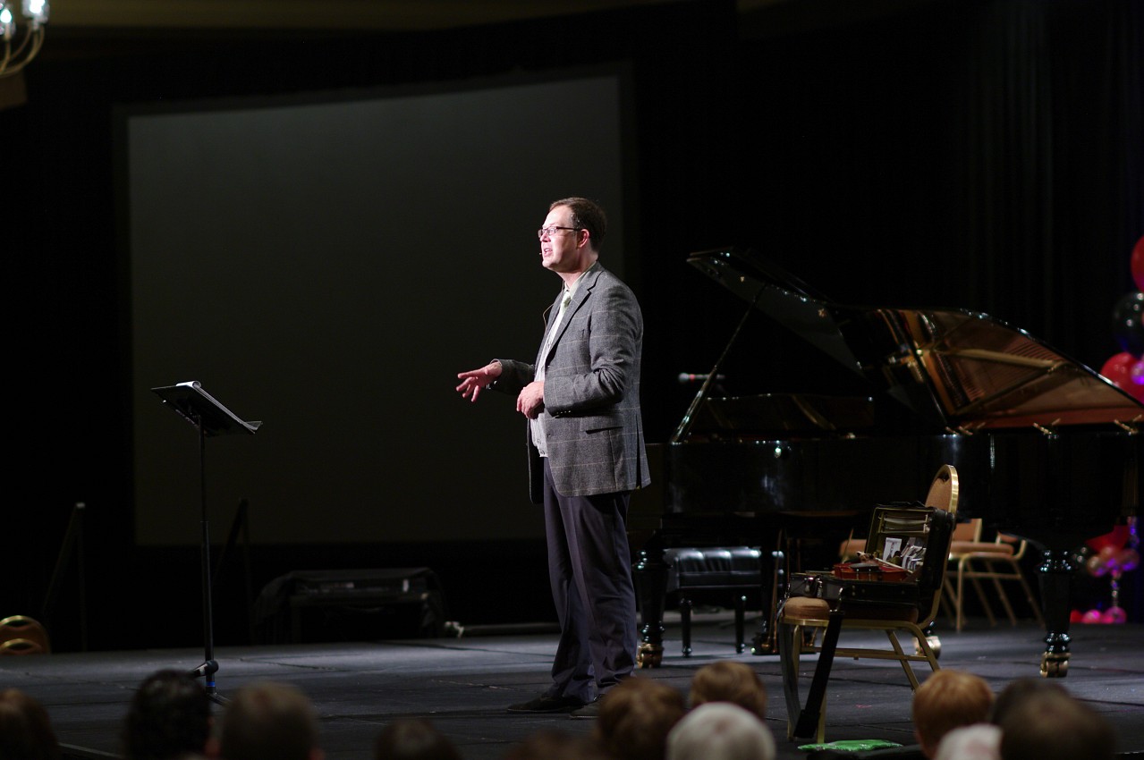 Brian Lewis gives a session on community engagement at the 2012 Conference