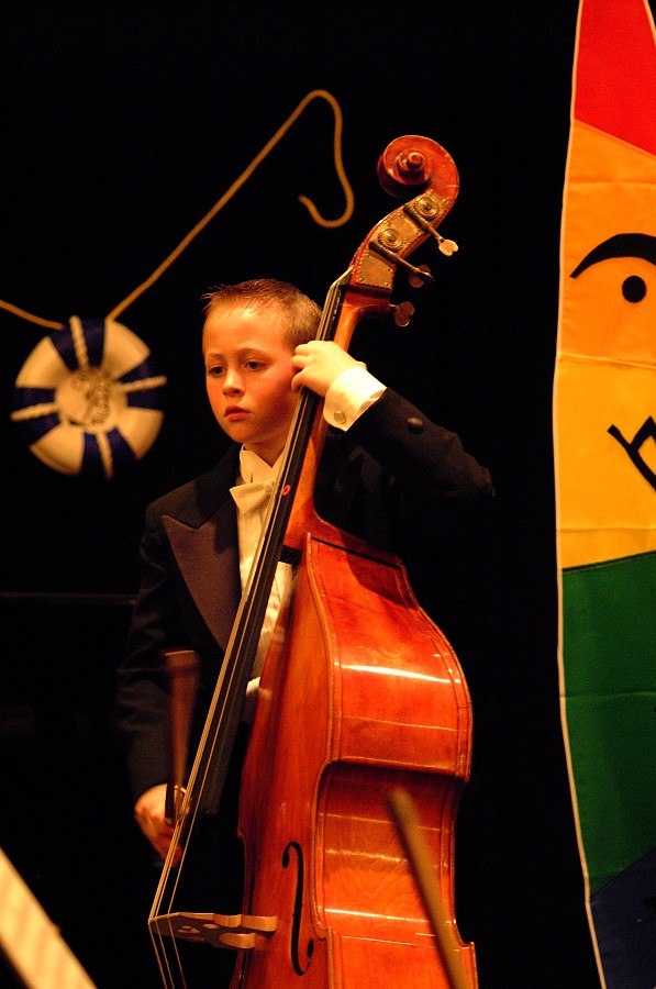 Bass student performs with the SYOA the 2002 SAA Conference