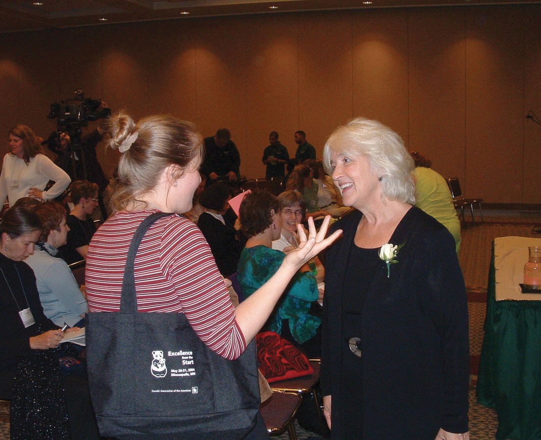 Parents as Partners keynote speaker Barbara Coloroso at the 2004 SAA Conference.