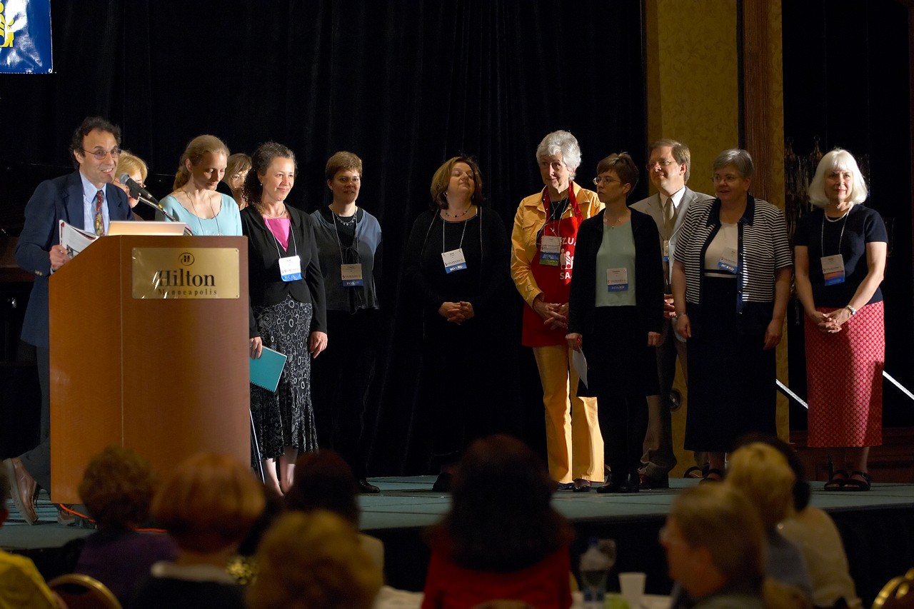 Paul Salerni  and the SAA board on stage at the 2006 SAA Conference