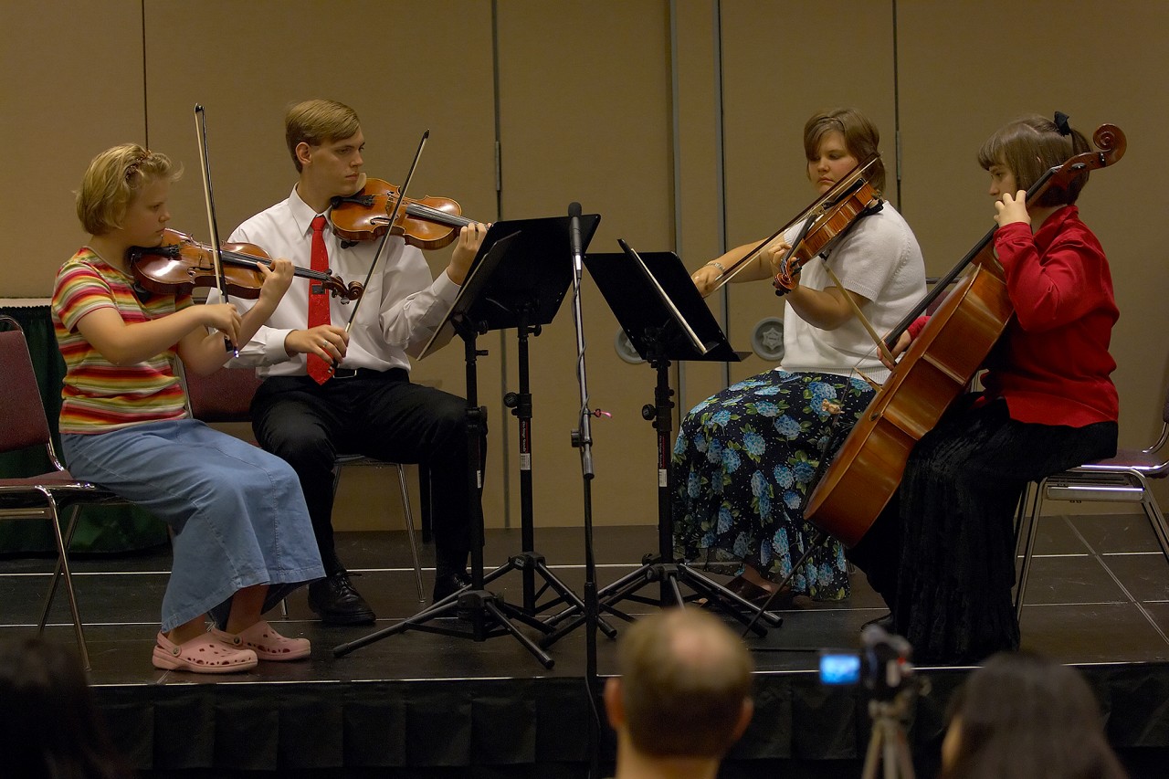 The Seasons String Quartet in the chamber ensemble masterclass at the 2006 SAA Conference