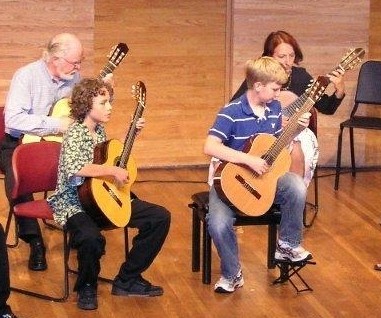 Guitar group performance Brandon Suzuki Institute