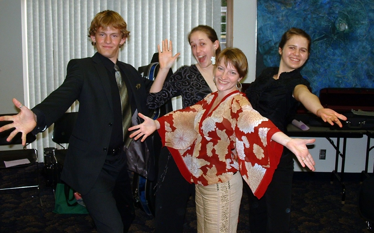 Jazz hands at Oregon Suzuki Institute