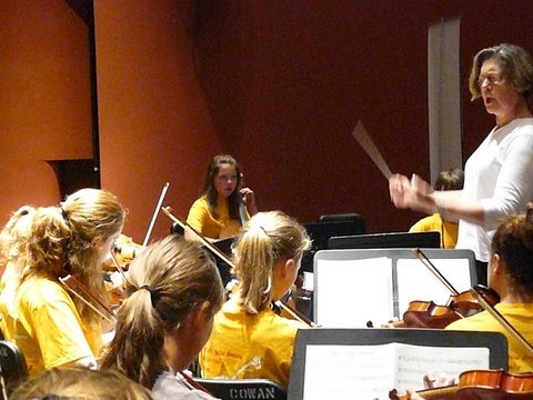 Orchestra rehearsal at Suzuki Music Columbus