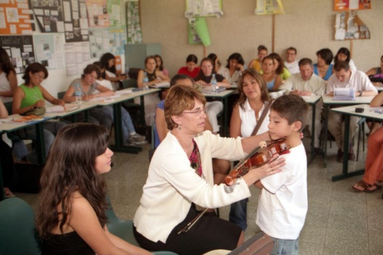 Nancy Lokken and student