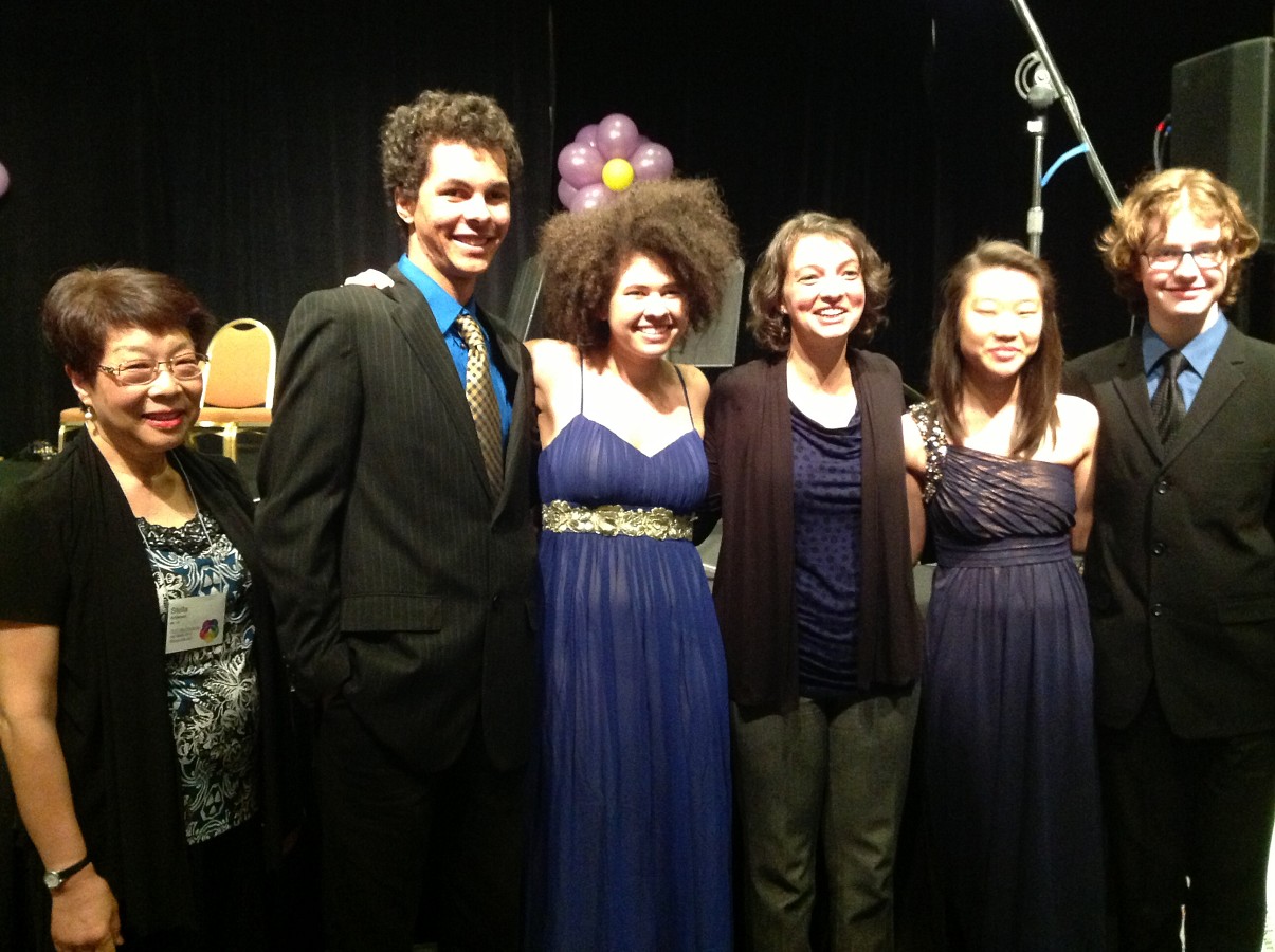 Monet Quartet after their Master Class with Becca Albers