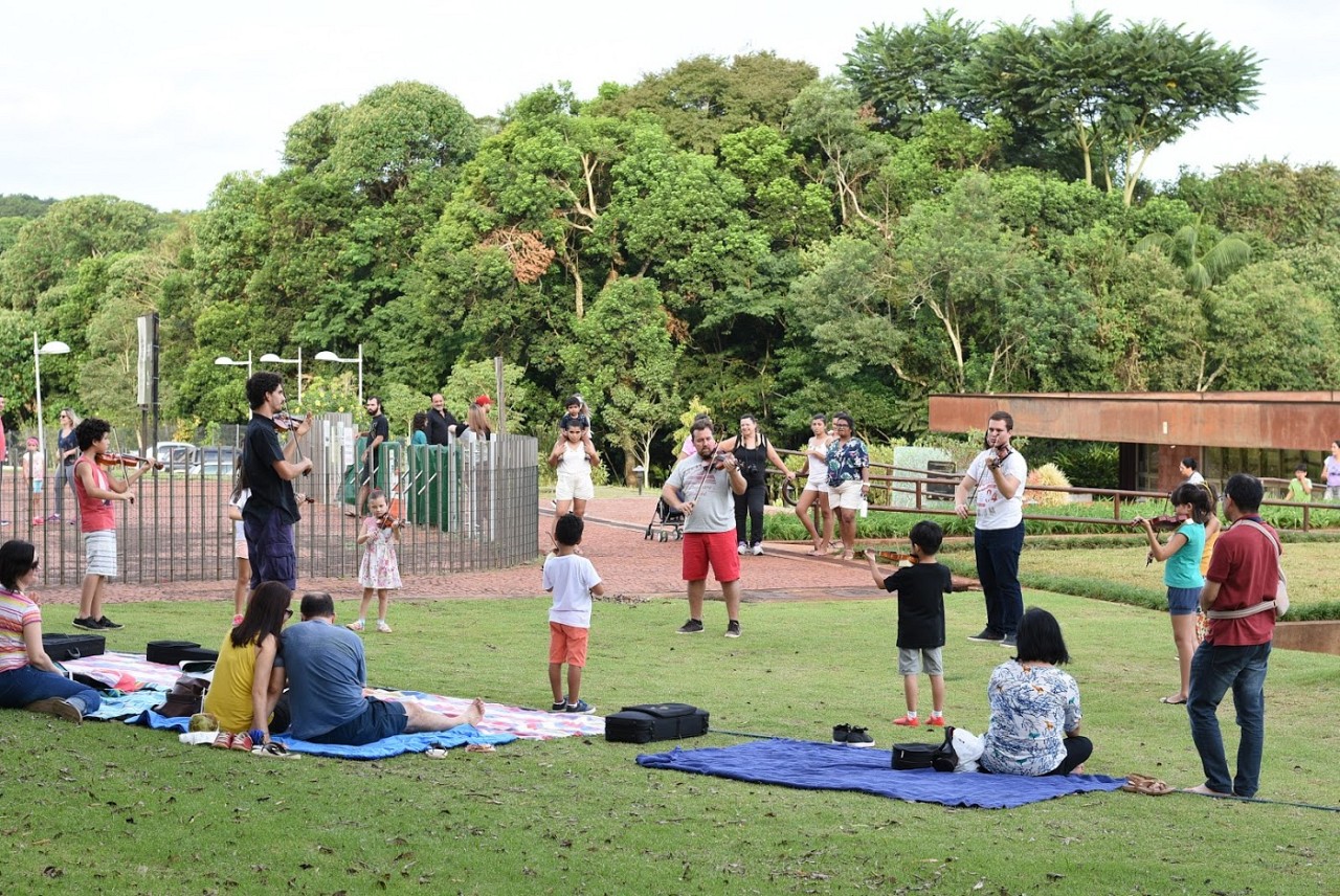 Group Class at Botanical Garden