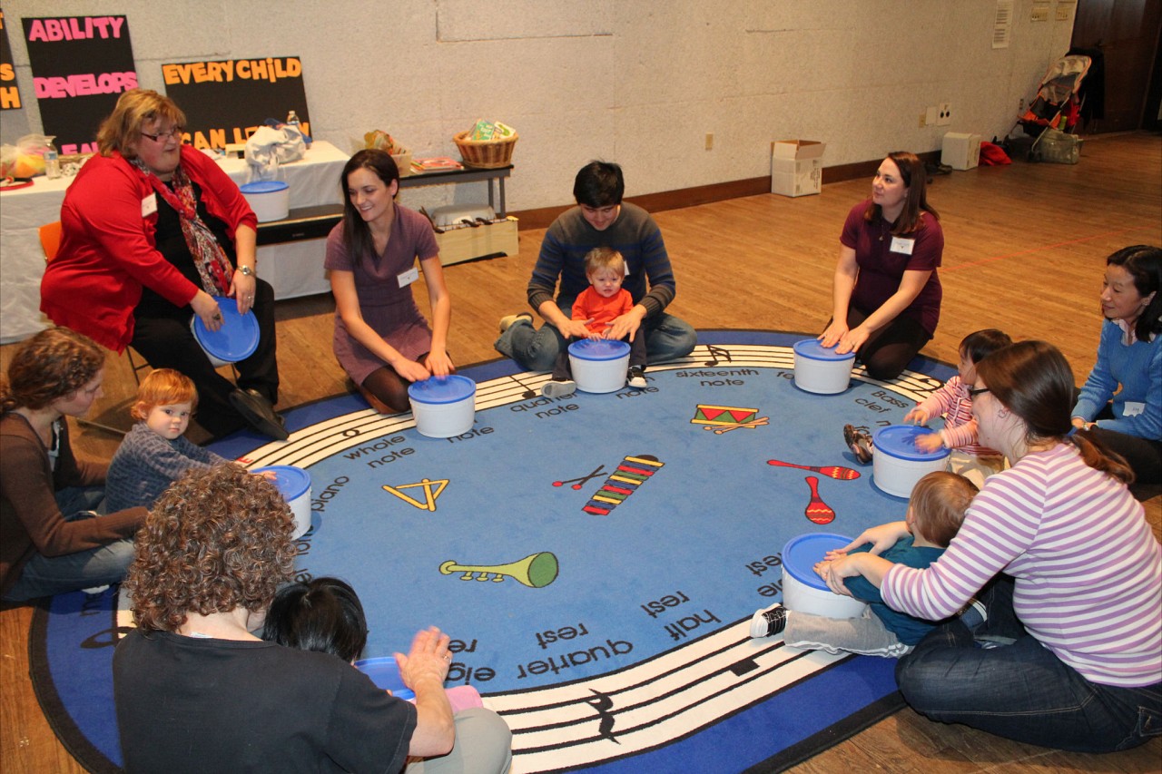 Suzuki Early Childhood Education Baby Class with Sharon Jones in Austin, TX, January 2012