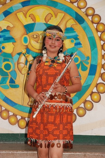 Scarlett Lozano Urrea representing the jungle city of Iquitos at the 2010 SAA Conference