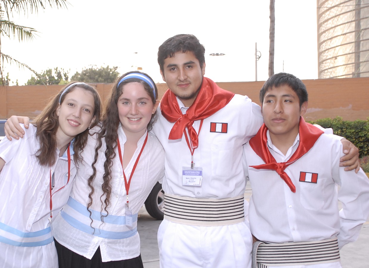 Piano students from Argentina and Peru