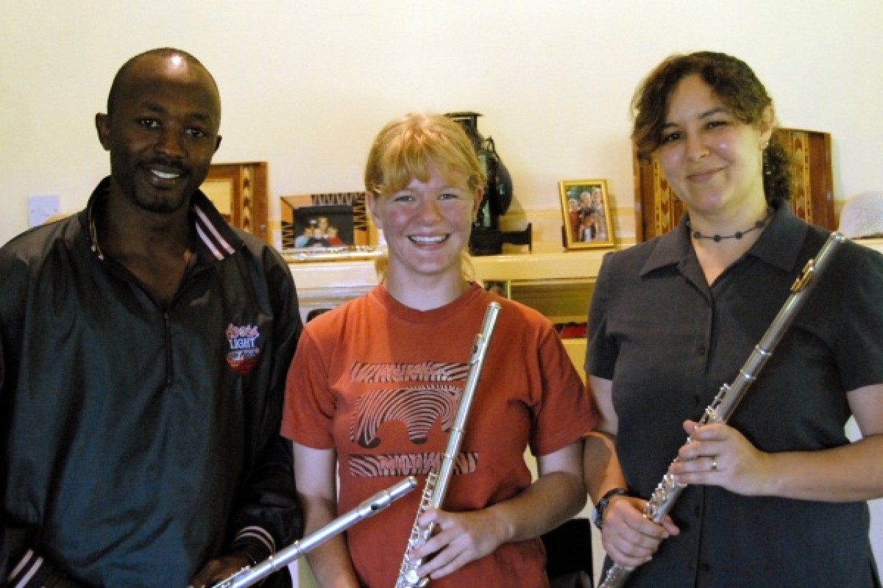 Paschal and Anna Catharina with Kelly Williamson