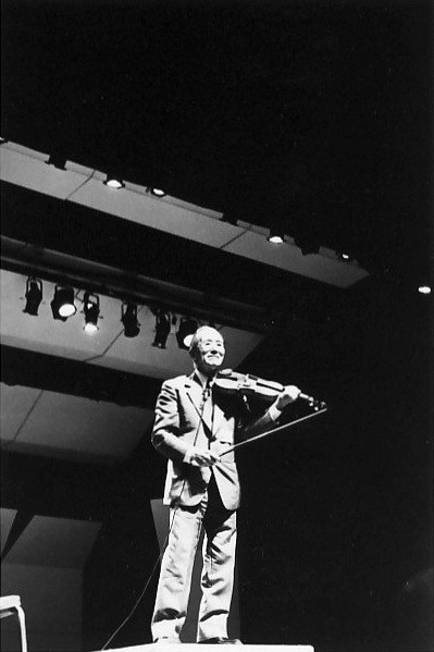 Dr. Shinichi Suzuki in Amherst in 1981