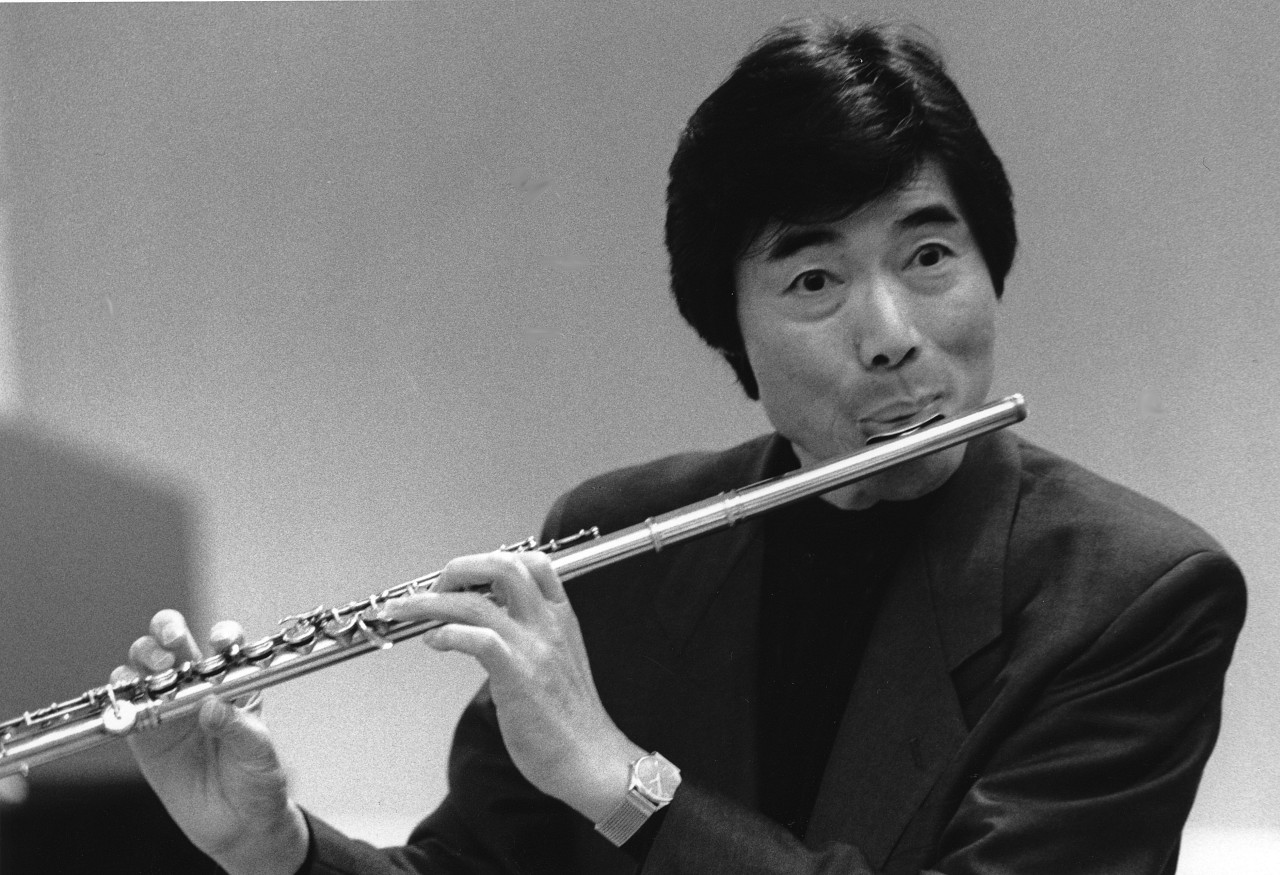 Toshio Takahashi  and flute, June 1991