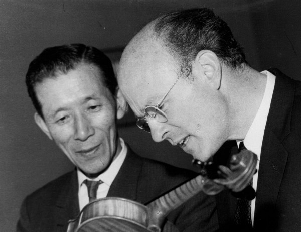 John Kendall with Shinichi Suzuki