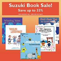 Suzuki Book Sale—Save up to 33% SAA members only—make sure you log in!