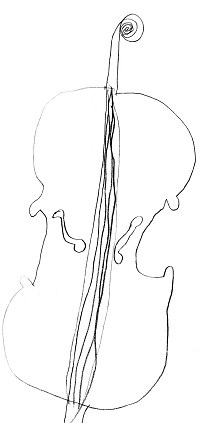 Cello Drawing