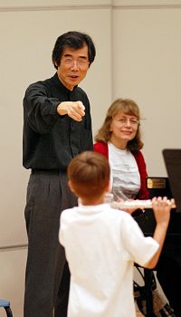 Toshio Takahashi and student