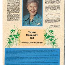 In Memoriam Yvonne Tait