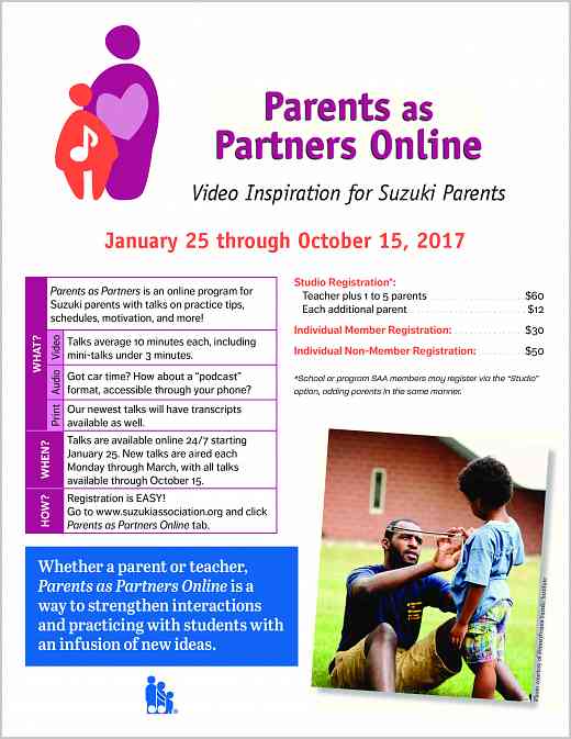 Parents as Partners 2017 Poster