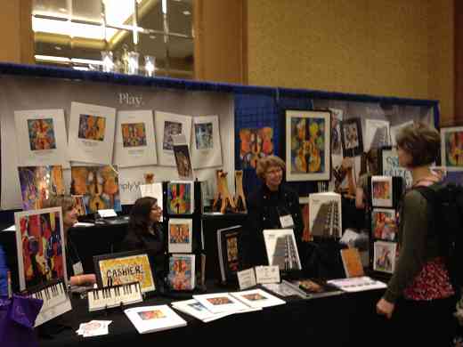 Simply Violin exhibit booth at the 2012 Conference