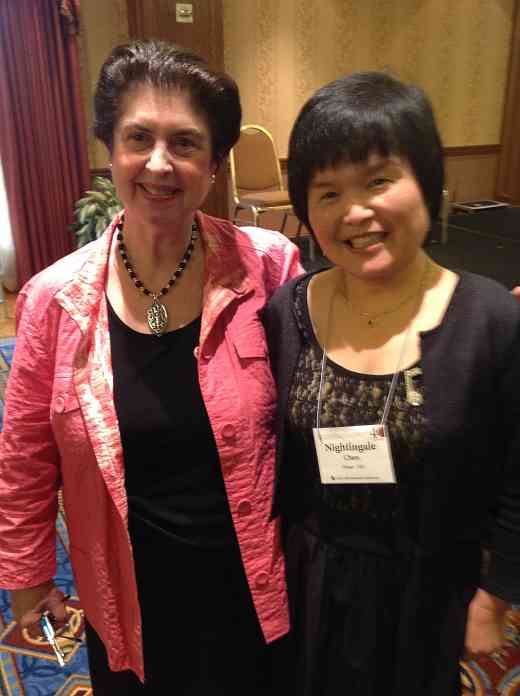 Ann Schein and Nightingale Chen at the 2012 SAA Conference