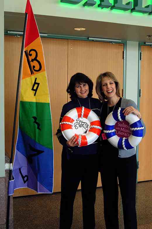 Gail Acosta and Susan Baer, sailing into music literacy at the 2002 SAA Conference