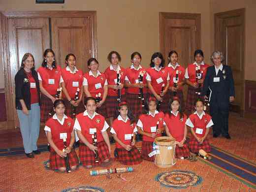 Latin American recorder student group at the 2004 SAA Conference