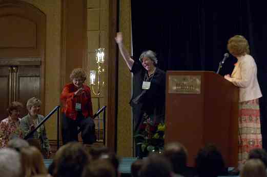 The conference team takes the stage at the 2006 SAA Conference opening ceremonies