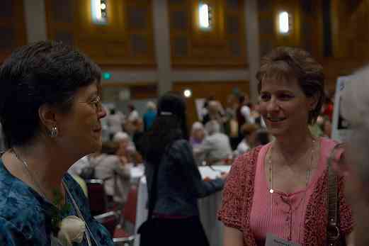 Alice Joy Lewis and Barbara Barber at the 2006 SAA Conference