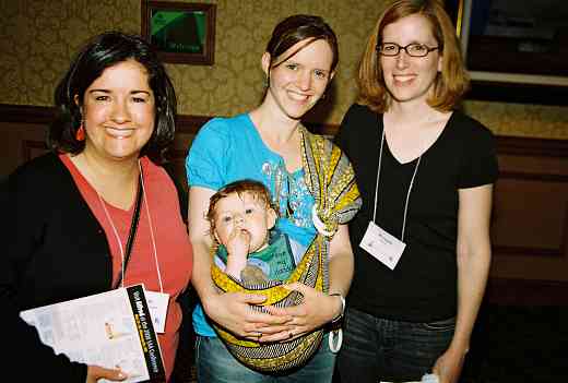 Arlette Aslanian, Carlough Faulkner-Carroll & baby, and Reagan Brasch.