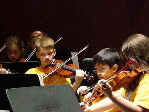 Violin section at Suzuki Music Columbus