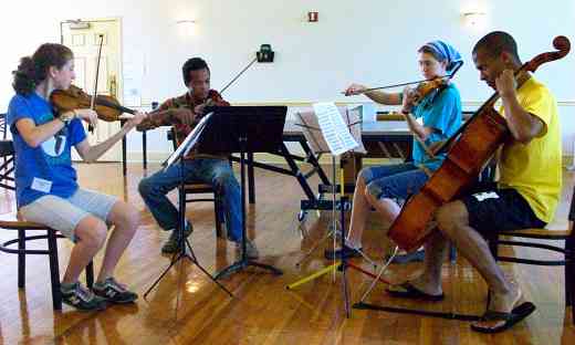 String quartet at Virginia Suzuki Institute