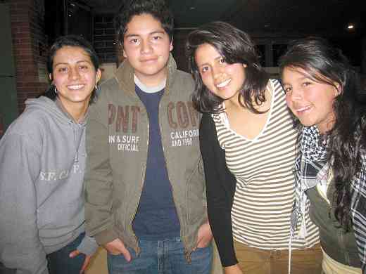 Smiling practicum participants in Colombia