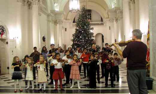 Perpetual Motion Suzuki Strings perform at Maryland State House