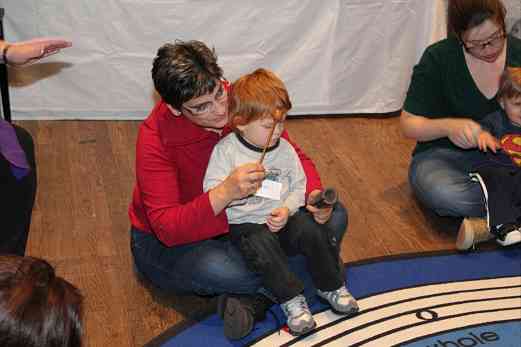 Andrea Cannon with Suzuki Early Childhood Education Baby Class in Austin, TX, January 2012