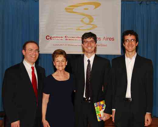 Playing our music together in Buenos Aires: David Levine, Mary Cay Neal, Eduardo Luduena, and Joaquin Chiban