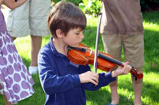 Violin student