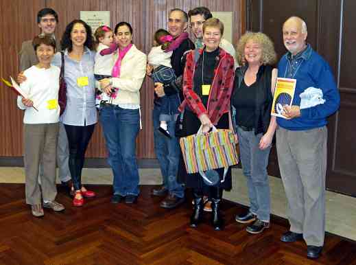 Shinobu Saito, Eduardo Ludueña, Gabriel Pliego and family, Martin Rüttimann, Carrie Ruening-Hummel, Caroline Fraser, and Sandy Reuning