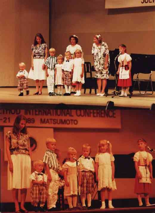 Suzuki Voice students in Matsumoto 1989