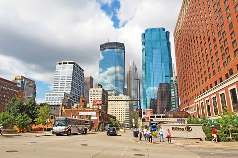 Outside Hilton Minneapolis