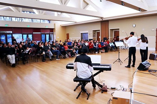 Senior center ballroom holiday performance