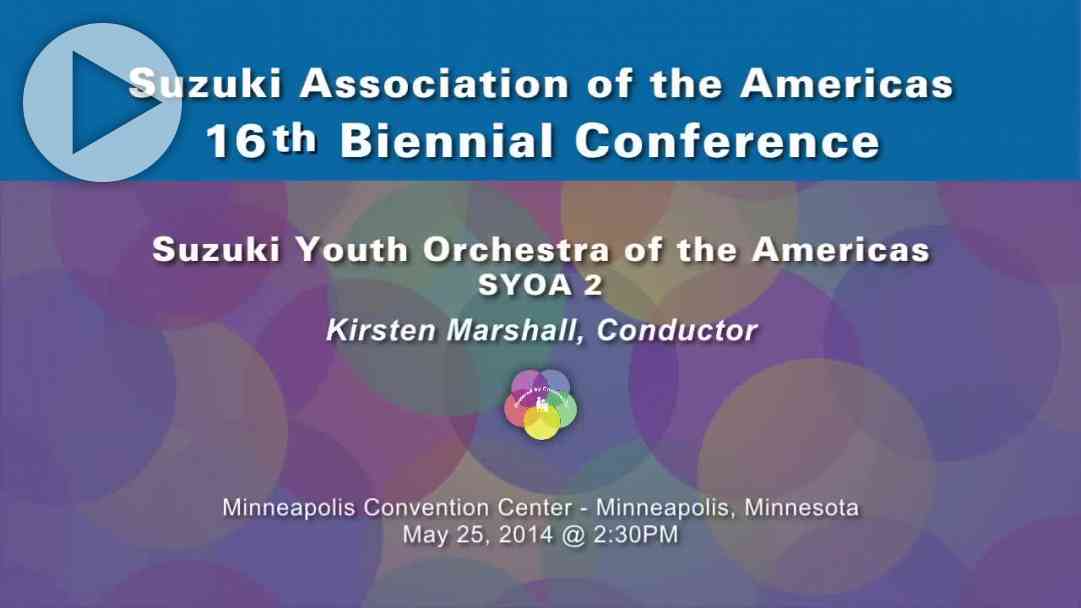 SYOA 2 Beginning Performance—Conference 2014