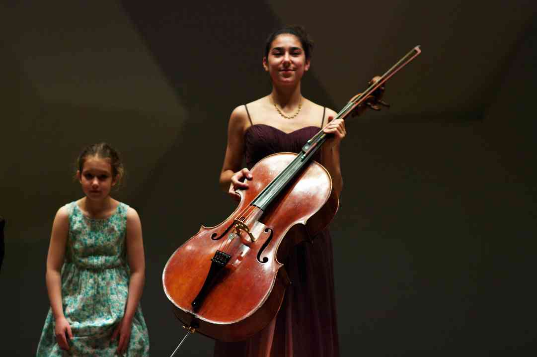 Ida Beckett and Lucie Ticho take a bow in the Kaleidoscope Concert