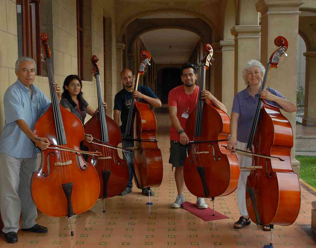 Double bass participants from Peru