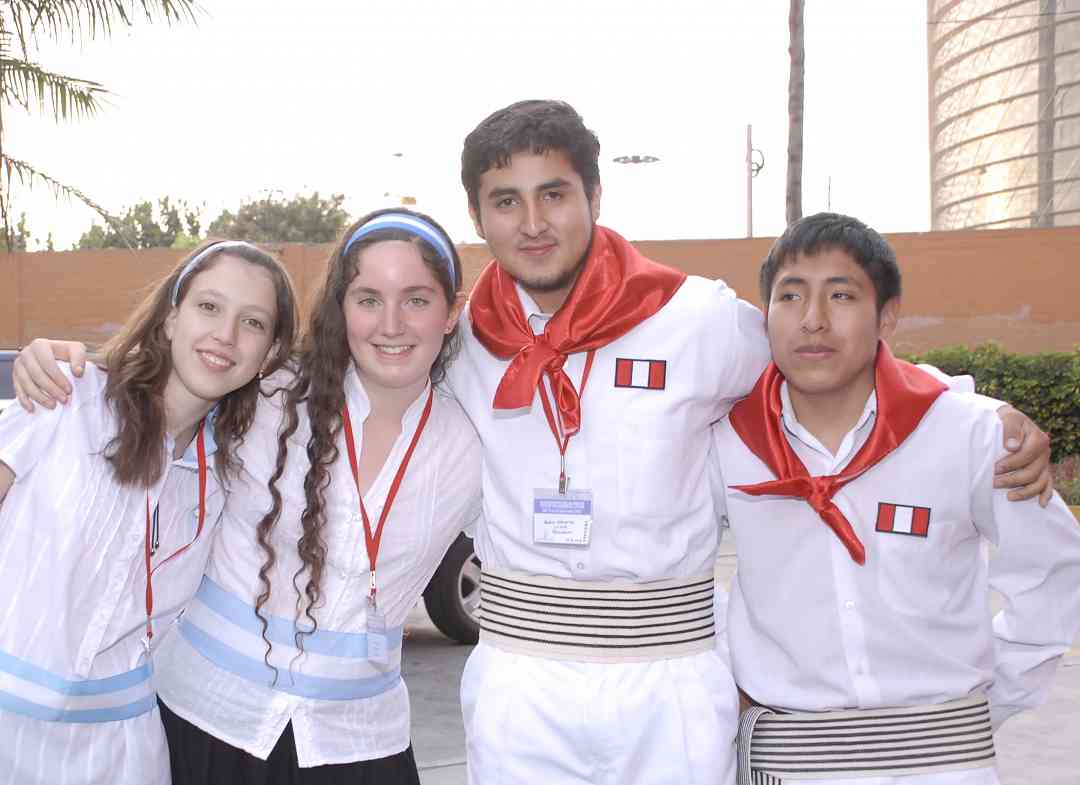 Piano students from Argentina and Peru