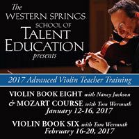 Advertisement: Western Springs School of Talent Education