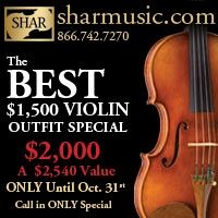 Advertisement: Shar Music